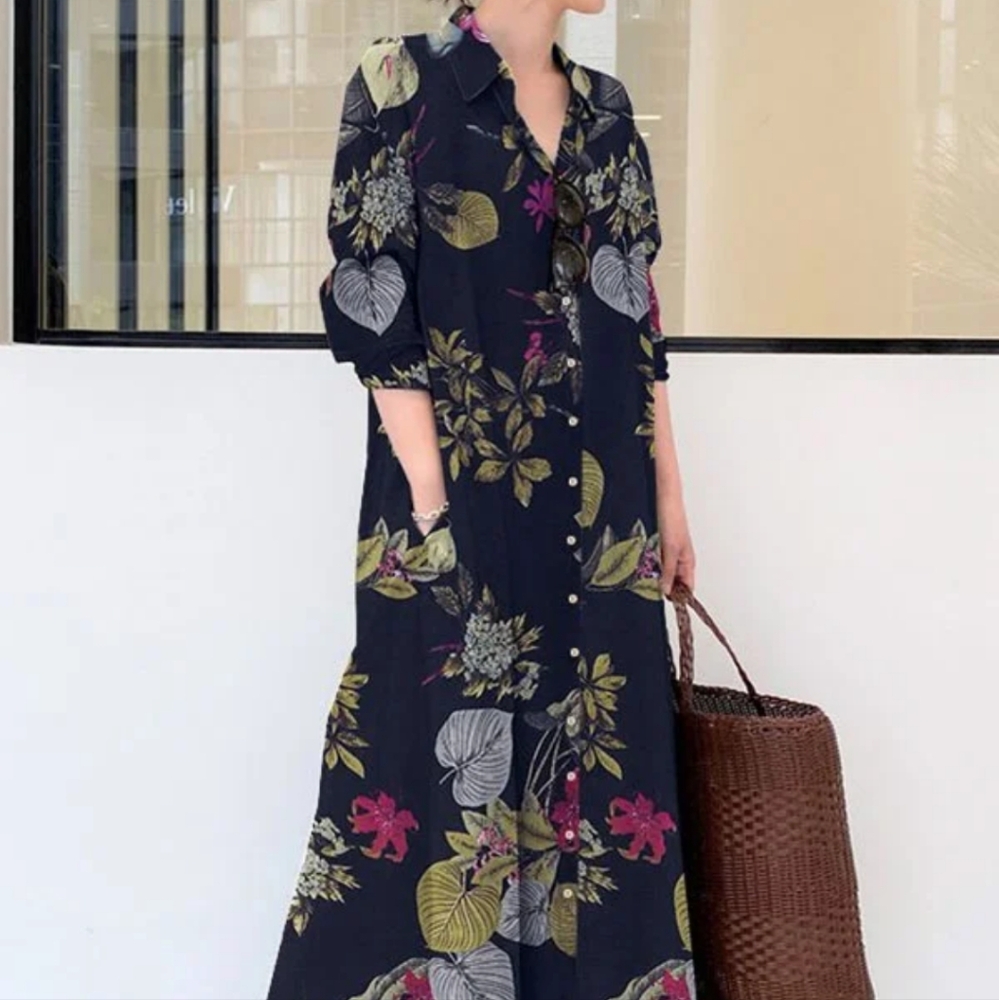 Maxi floral boho dress